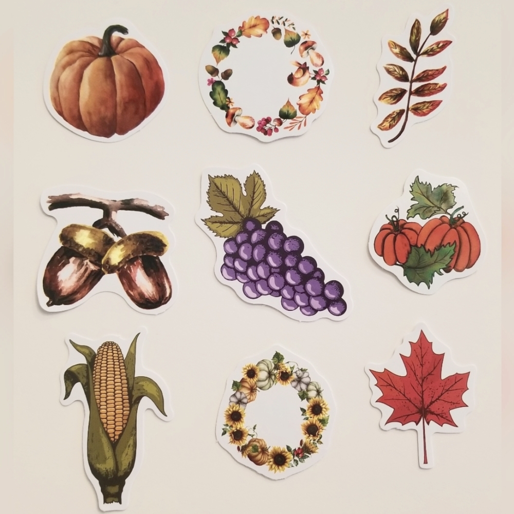 30 Cute Fall Stickers - Picture 3 of 4